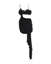 Off-white Woman Mini Dress Black Size 12 Viscose, Elastane In Black