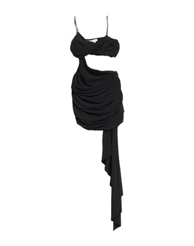 Off-white Woman Mini Dress Black Size 4 Viscose, Elastane