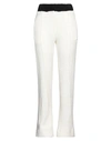 Casablanca Woman Pants Off White Size Xs Modal, Virgin Wool, Polyamide, Polyester, Cashmere