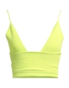 Dsquared2 Deep Neckline Ribbed Cropped Top In Green