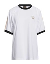 Ea7 Woman T-shirt White Size L Polyester, Elastane