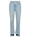 OFF-WHITE OFF-WHITE WOMAN JEANS BLUE SIZE 30 COTTON