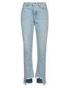 Off-white Woman Denim Pants Blue Size 29 Cotton In Blue