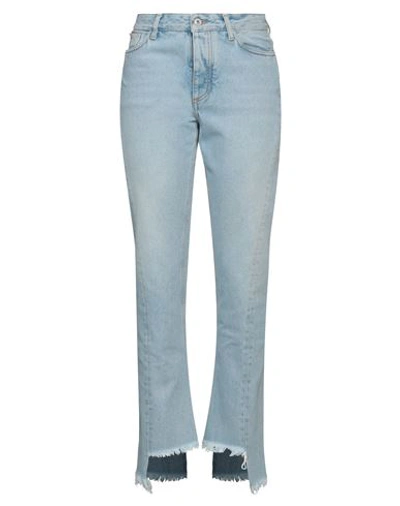 Off-white Woman Denim Pants Blue Size 29 Cotton