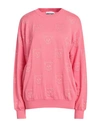 Moschino Woman Sweater Pink Size M Cotton