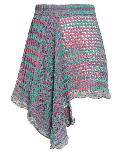 Attico Multicolor Mini Skirt In Multicolour