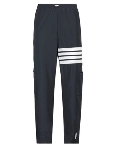Thom Browne Man Pants Midnight Blue Size 4 Polyester