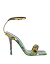 Attico The  Woman Sandals Yellow Size 10 Soft Leather In Yellow