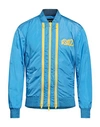 Dsquared2 Man Jacket Azure Size 42 Polyamide, Elastane In Blue