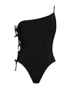 Rick Owens Woman One-piece Swimsuit Black Size 4 Polyamide, Nylon
