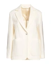 PALM ANGELS PALM ANGELS WOMAN BLAZER IVORY SIZE 8 COTTON, POLYESTER