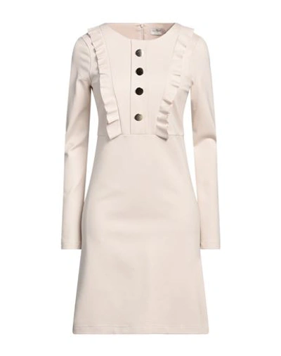 Rebel Queen Woman Mini Dress Off White Size L Viscose, Polyamide, Elastane In Off White