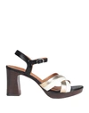 CHIE MIHARA CHIE MIHARA WOMAN SANDALS BLACK SIZE 8 LEATHER