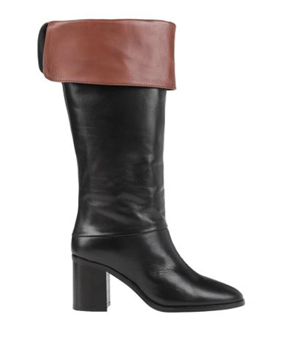 Alessandra Peluso Woman Boot Black Size 11 Leather