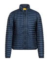 Parajumpers Man Down Jacket Midnight Blue Size Xs Polyamide, Polyester, Elastane In Navy Blue