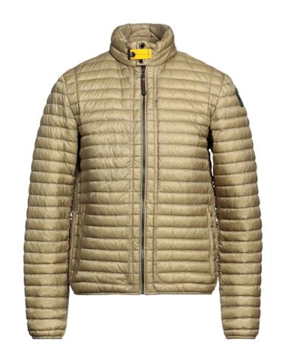 Parajumpers Man Down Jacket Sage Green Size 3xl Polyamide In Sage Green