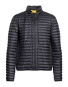 Parajumpers Black Tommy Down Jacket In Blue