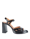 Chie Mihara Woman Sandals Black Size 11 Leather