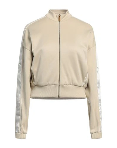 Off-white Woman Sweatshirt Beige Size 4 Polyamide, Cotton