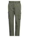 Care Label Man Pants Military Green Size 32 Cotton