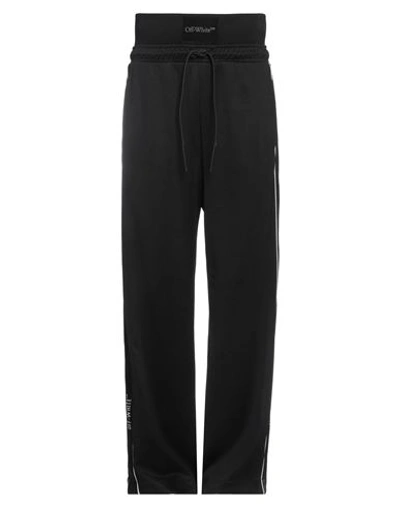 Off-white Man Pants Black Size S Polyamide, Cotton