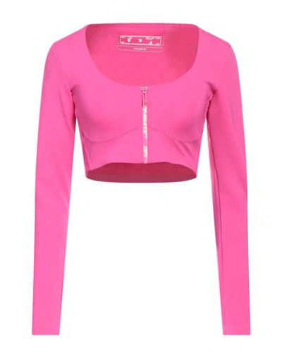 Off-white Woman Top Fuchsia Size M Polyamide, Elastane In Pink