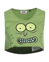 Gcds Woman T-shirt Military Green Size L Cotton In Green