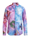 Dsquared2 Dropped Shoulder Cotton Shirt In Blue