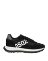 DSQUARED2 DSQUARED2 MAN SNEAKERS BLACK SIZE 9 TEXTILE FIBERS