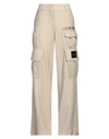 Off-white Woman Pants Ivory Size 4 Virgin Wool In White