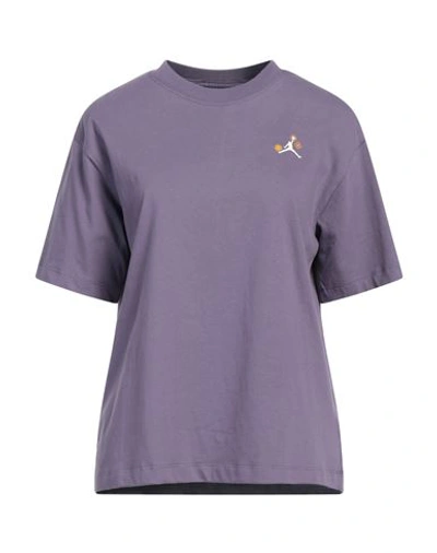 Jordan Woman T-shirt Purple Size M Cotton