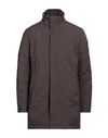 Herno Man Down Jacket Dark Brown Size 44 Polyester In Brown