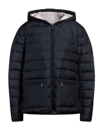 Thom Browne Man Puffer Midnight Blue Size 4 Polyester, Cotton, Elastane, Polyamide