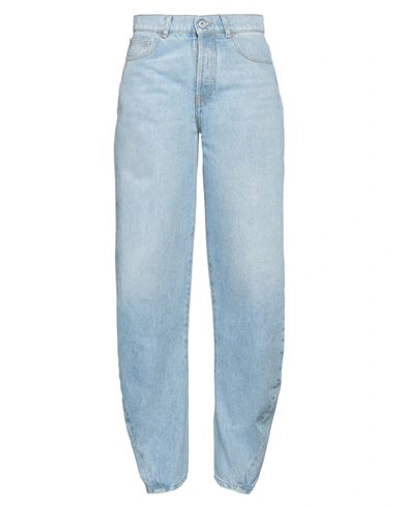 Off-white Woman Denim Pants Blue Size 29 Cotton