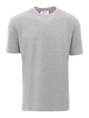 Thom Browne Light Grey Classic Pique Rib Side Insert 4-bar T-shirt In Grey