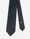 DUNHILL SILK POLKA DOT PRINTED TIE