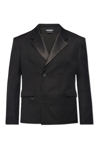 Jacquemus Double Breassted Jacket In Black