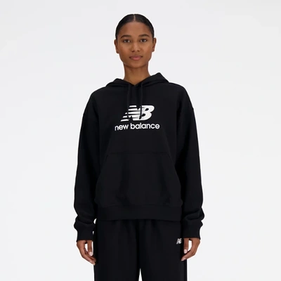 New Balance Women's Sport Essentials French Terry Logo Hoodie In Black