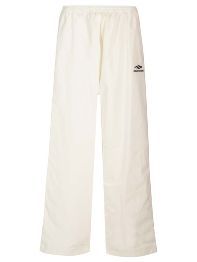 Balenciaga 3b Sports Icon Tracksuit Trousers In White