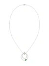 Marchesa Floral White Gold Pendant Necklace In White Gold