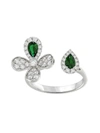 Marchesa Floral White Gold Ring In White Gold