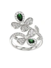 Marchesa Floral White Gold Ring In White Gold