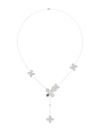MARCHESA FLORAL WHITE GOLD Y NECKLACE