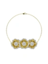 Marchesa Halo Flower Yellow Gold Bracelet In Yellow Gold