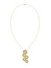 MARCHESA HALO FLOWER YELLOW GOLD NECKLACE