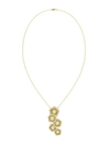 Marchesa Halo Flower Yellow Gold Necklace In Yellow Gold