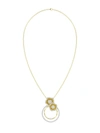 Marchesa Halo Flower Yellow Gold Pendant Necklace In Yellow Gold