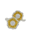 MARCHESA HALO FLOWER YELLOW GOLD RING