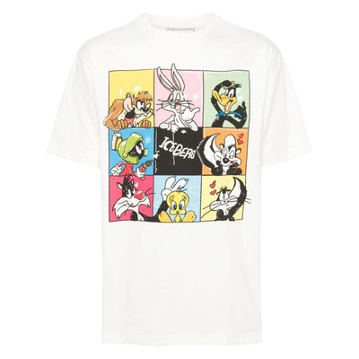 Iceberg Looney Tunes-print Cotton T-shirt In Neutrals