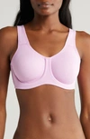 Wacoal Simone Sport Hight Impact Underwire Bra 855170, Up To I Cup In Phalaenopsis